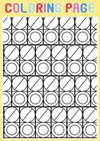 Coloring Pages Geometrical Adults Relaxing Pattern Abstract vector