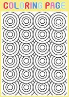 Coloring Pages Geometrical Adults Relaxing Pattern Abstract vector