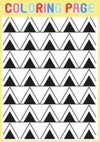 Coloring Pages Geometrical Adults Relaxing Pattern Abstract vector