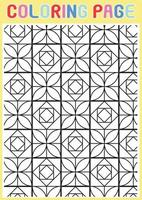 paginas para colorear geometrico adultos relajante patron abstracto vector