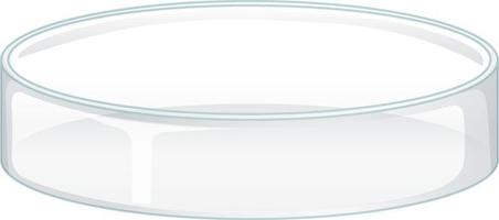 Simple transparent glass container vector