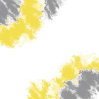 Yellow and grey watercolor background. vector