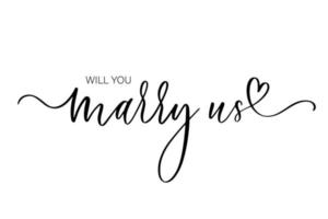 Will you marry us. Bridesmaid Ask Card, wedding invitation, Bridesmaid party Gift Ideas, Wedding Card. vector