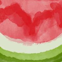 Watermelon Watercolor Hand painted texture background. vector