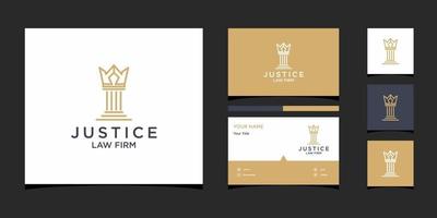 diseño de logotipo de bufete de abogados vector