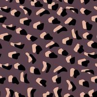 Abstract leopard skin vector seamles pattern.  irregular brush spots and  backgrounds. Abstract wild animal skin print. Simple irregular geometric design.