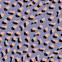 Abstract leopard skin vector seamles pattern.  irregular brush spots and  backgrounds. Abstract wild animal skin print. Simple irregular geometric design.