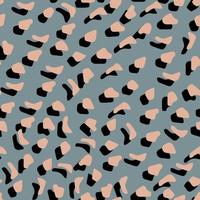 Abstract leopard skin vector seamles pattern.  irregular brush spots and  backgrounds. Abstract wild animal skin print. Simple irregular geometric design.