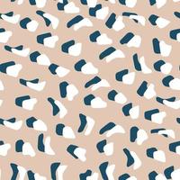 Abstract leopard skin vector seamles pattern.  irregular brush spots and  backgrounds. Abstract wild animal skin print. Simple irregular geometric design.