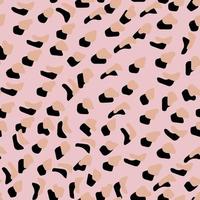 Abstract leopard skin vector seamles pattern.  irregular brush spots and  backgrounds. Abstract wild animal skin print. Simple irregular geometric design.