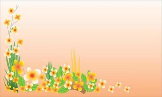 Beautiful natural flower background vector