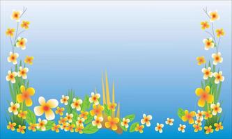 Beautiful natural flower background vector