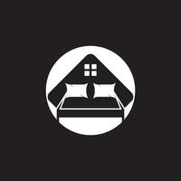 Bed icon and symbol vector template illustration