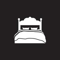 Bed icon and symbol vector template illustration