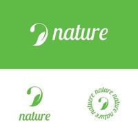 Nature water letter A logo design vector