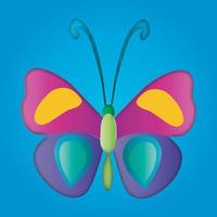 colorful vector butterfly. Abstract design. Vector illustration.