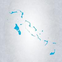 Bahamas map with flag vector