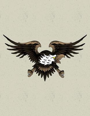 old school eagle tattoo flash