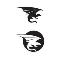 Dragon vector icon illustration