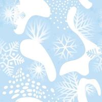 Winter snow seamless pattern. Christmas holiday snowflakes decorative background. vector