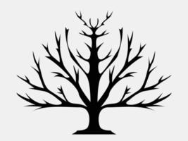 tree without leaves, tree in autumn, tree branch, dead tree vector