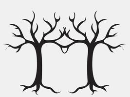 tree without leaves, tree in autumn, tree branch, dead tree, uprooted tree vector
