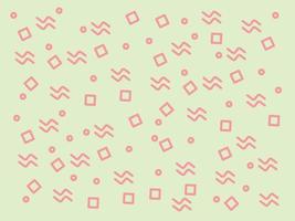 Memphis pattern, cute Memphis design vector