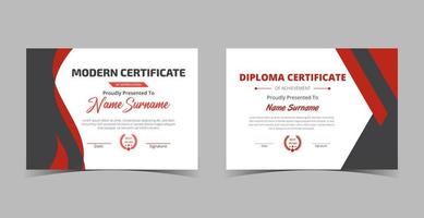 Certificate of Appreciation template, certificate of achievement, awards diploma template vector