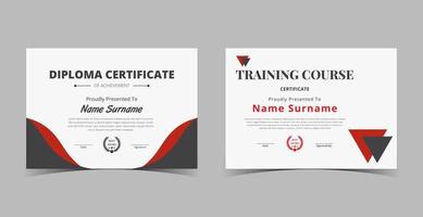 Certificate of Appreciation template, certificate of achievement, awards diploma template vector