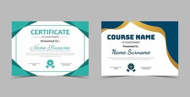 Certificate of Appreciation template, certificate of achievement, awards diploma template vector