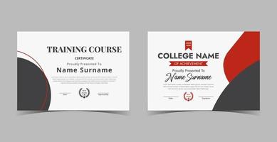 Certificate of Appreciation template, certificate of achievement, awards diploma template vector