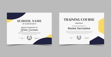 Certificate of Appreciation template, certificate of achievement, awards diploma template vector