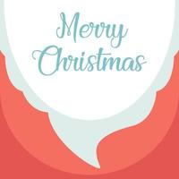 feliz navidad santa claus navidad tarjeta de felicitación vector