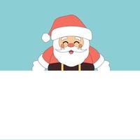 Merry Christmas dedication card with tender Santa Claus vector