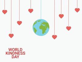 Illustration background world kindness day vector