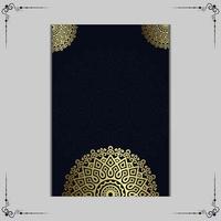 Luxury ornamental mandala background with arabic islamic vector