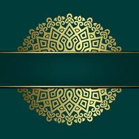 Luxury ornamental mandala background with arabic islamic vector