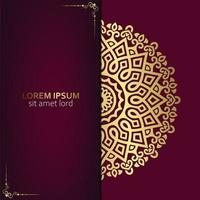 Luxury ornamental mandala background with arabic islamic vector