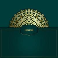 Luxury ornamental mandala background with arabic islamic vector