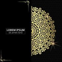 Luxury ornamental mandala background with arabic islamic vector