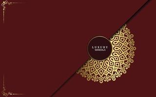 Luxury ornamental mandala background with arabic islamic vector