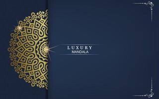 Luxury ornamental mandala background with arabic islamic vector