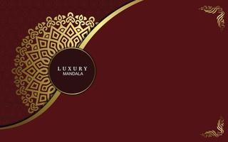 Luxury ornamental mandala background with arabic islamic vector