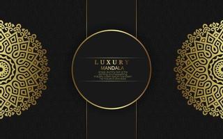 Luxury ornamental mandala background with arabic islamic vector