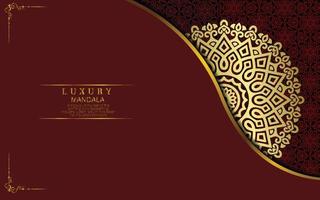 Luxury ornamental mandala background with arabic islamic vector