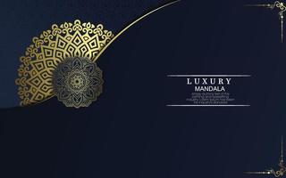 Luxury ornamental mandala background with arabic islamic vector