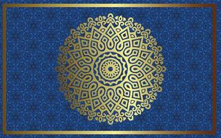 Luxury ornamental mandala background with arabic islamic vector
