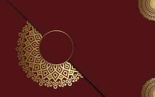 Luxury ornamental mandala background with arabic islamic vector