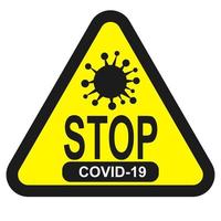 Coronavirus infographic icon. The causative agent of a respiratory infection. Bacteria pandemic poster. Logo sign isolated white background. vector