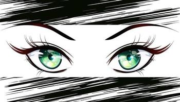 amorous look, valentine's day, Anime eyes, anime girl eyes, anime style eyes  vector, love, eyes shining with love 19496275 Vector Art at Vecteezy